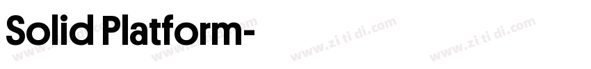 Solid Platform字体转换 Solid Platform字体转换
